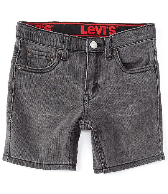 Color:Megatron - Image 1 - Levi's® Little Boys 2T-7 Slim-Fit Lightweight Performance Denim Shorts