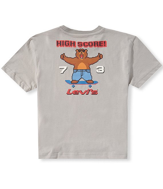 Levi's Little Boys Short Sleeve Pixelated Bear Tee