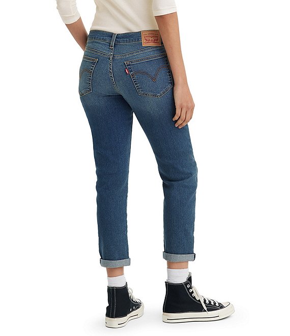 Levi's® Mid Rise Tapered Leg Boyfriend Jeans | Dillard's