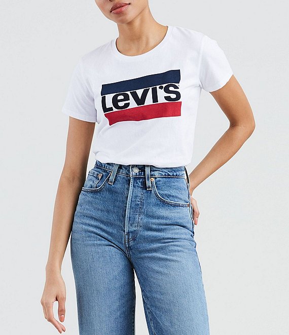Levi's® Perfect Crew Neck Graphic T-Shirt | Dillard's