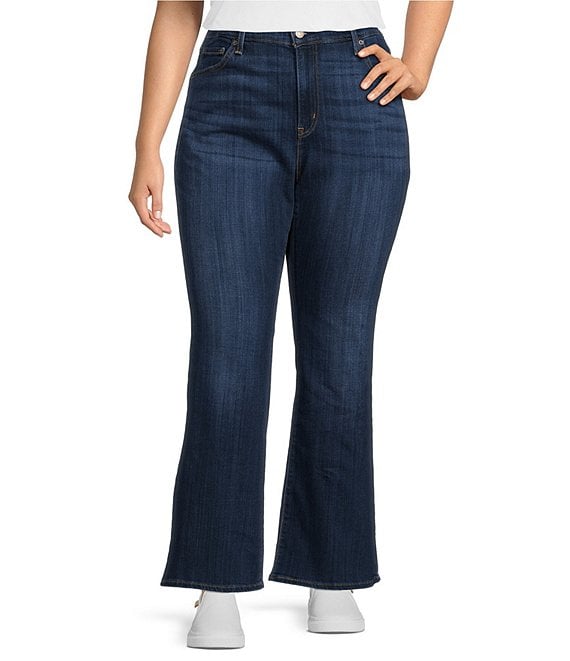 Levi's Plus Size 726 High Rise Flare Leg Denim Jeans | Dillard's