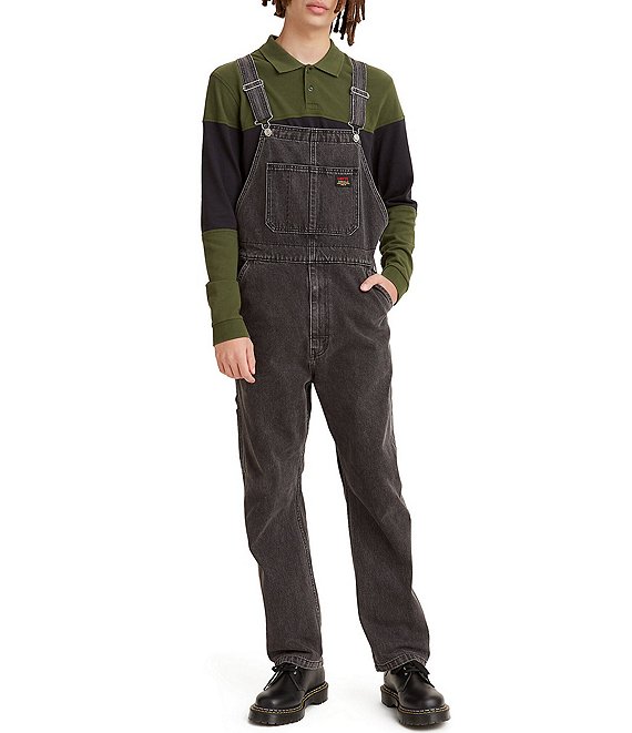Color:Heavy Metal Hearts - Image 1 - Levi's® Relaxed Straight Overalls