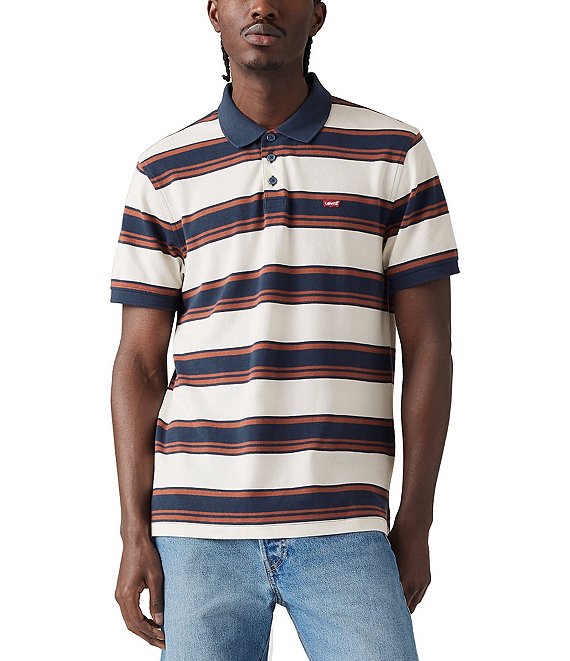 高価値 Sleeve Short Levi's® Housemark Dillard's | Shirt Polo Striped ウェア