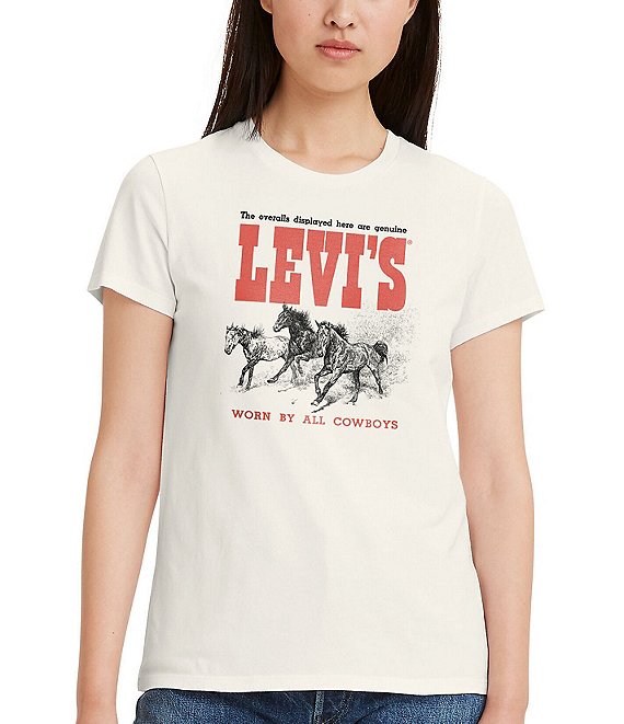 Levi's The Perfect Horse Trio Logo Graphic Short Sleeve T-Shirt | Dillard's