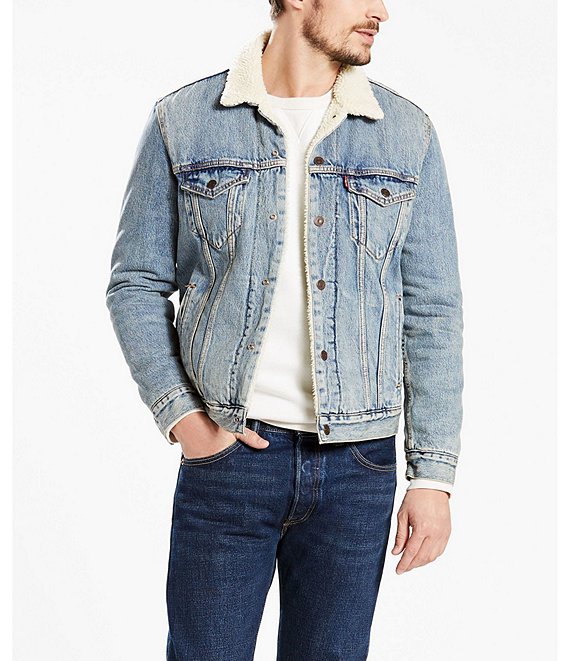 Levi's® Type III Sherpa Denim Trucker Jacket | Dillard's