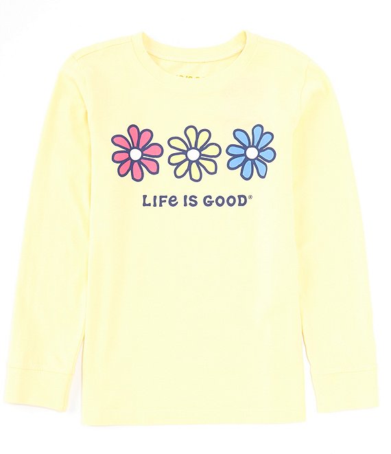 Life is Good Big Girls 7-14 Short-Sleeve Daisy Chain Graphic T-Shirt ...