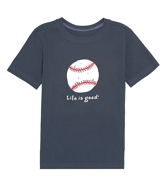 Life Is Good Little/Big Boys 5-16 Short Sleeve Baseball Graphic Crusher ...