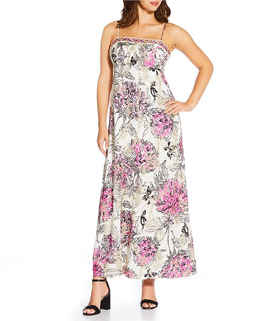 Lilly Pulitzer Kristi Jacquard Square Neck Sleeveless Fit-And-Flare Maxi Dress, Coconut - Image 1