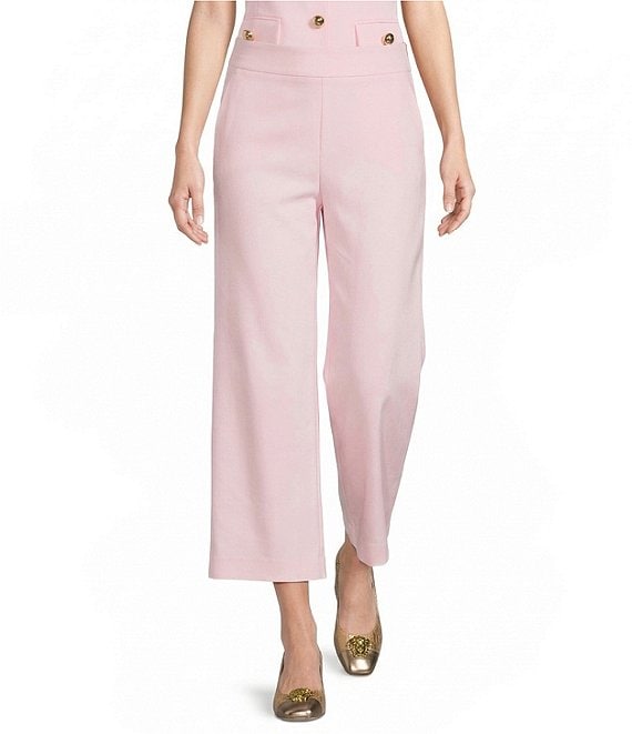 Lilly Pulitzer Sarissa High Rise Stretch Double Cloth Wide Leg Crop Pants