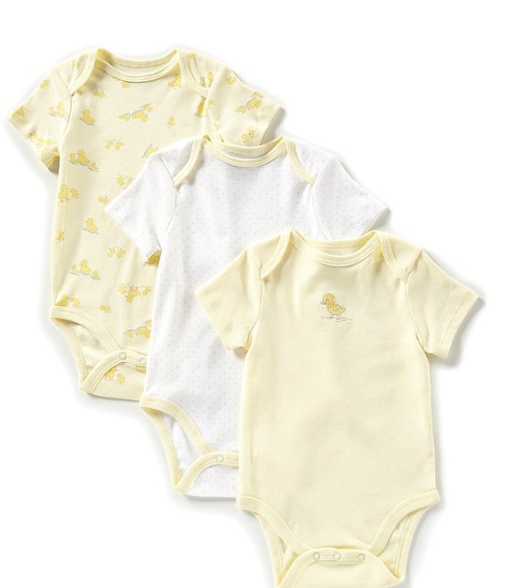 Little Me Little Duck 3-Pack Bodysuits | Dillard's