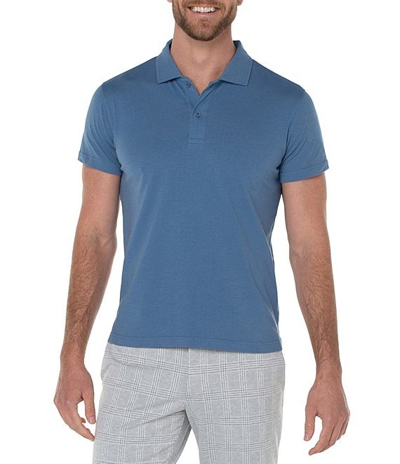 Liverpool Los Angeles Garment Dyed Polo Shirt | Dillard's