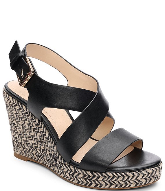 Dillards black wedge store sandals