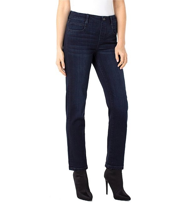 Liverpool Los Angeles Petite Size Gia Glider Pull-On Slim Ankle Jeans ...