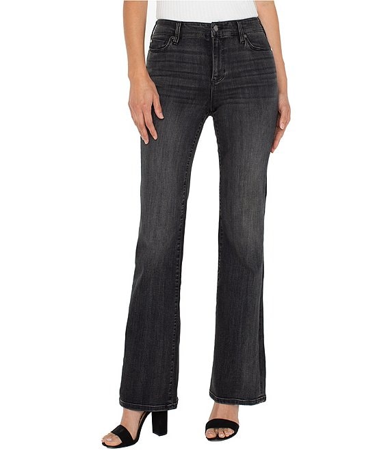 Liverpool Los Angeles Petite Size Lucy Mid Rise Boot Cut Jeans, North Loop - Image 1