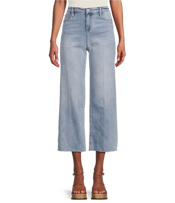 Liverpool Los Angeles Stride High Rise Wide Leg Cropped Jeans | Dillard's