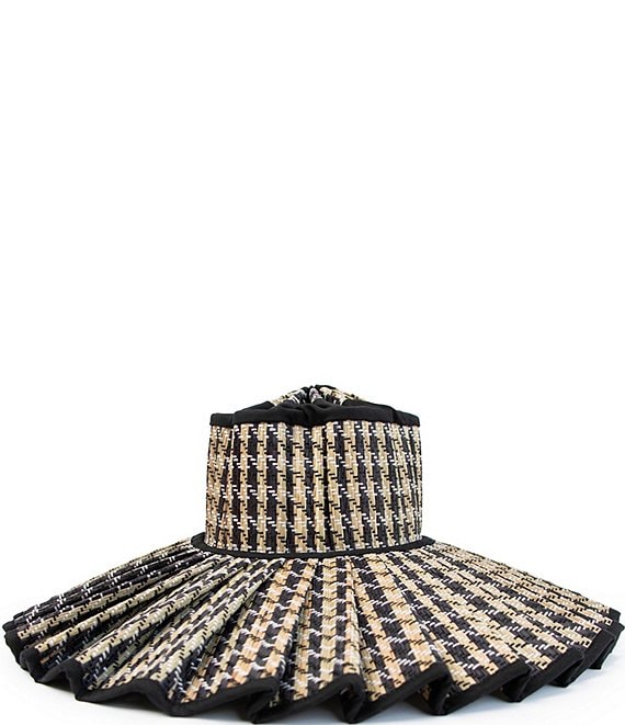 Lorna Murray Roma Luxe Resort Oversized Weave Pleated Straw Sun Hat
