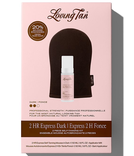 Loving Tan 2 Hour Express Self-Tanning Mousse Dark 2-Piece Kit