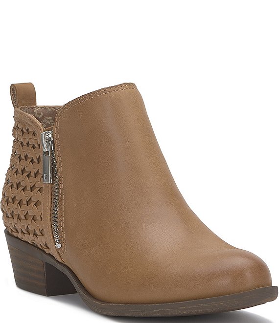 Lucky brand perforated basel booties best sale