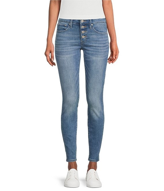 Lucky Brand Bridgette Button Fly Ankle Skinny Jeans