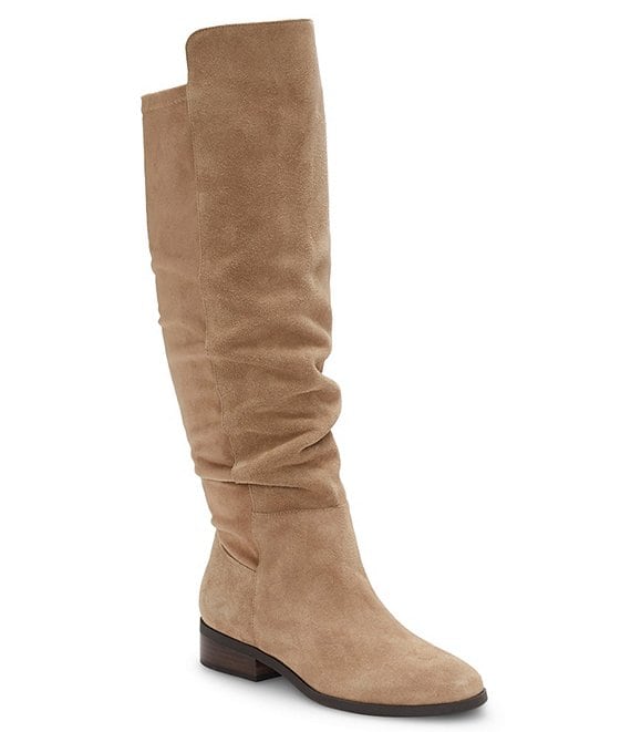 Lucky Brand Calypsow Wide Calf Over The Knee Suede Boots | Dillard's