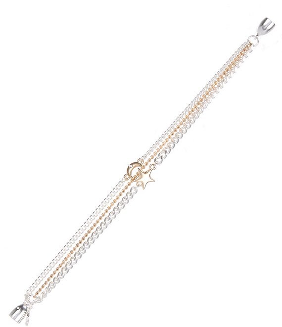 Lucky Brand Celestial Detail Layered Chain Line Bracelet
