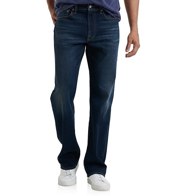 SS) Lucky Brand Jeans 34 Mens 181 Relaxed Straight Med Wash Cotton 33  Inseam - Helia Beer Co