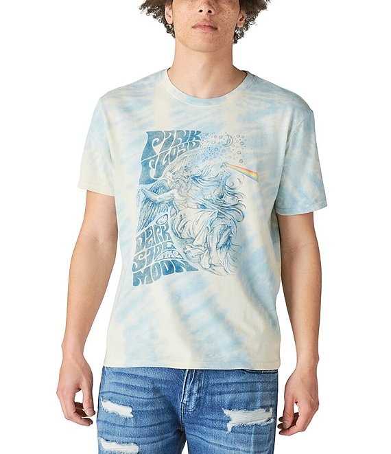 Lucky Brand Dark Side Of The Moon Tie-Dye Graphic T-Shirt