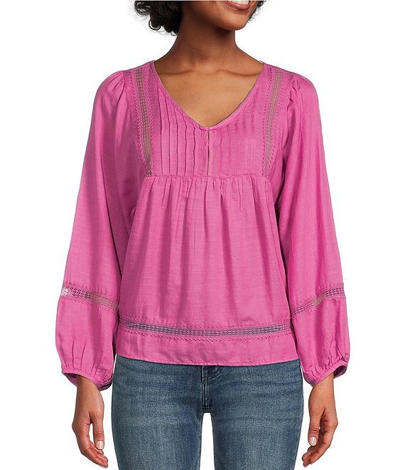 Women's Lucky Brand Long Sleeve Blouses gifts - at $65.27+
