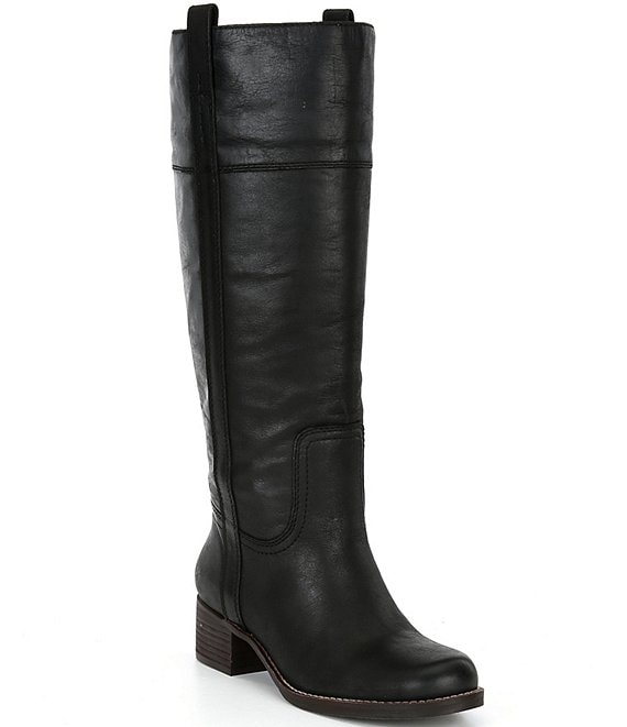 Lucky Brand Hybiscus Leather Tall Riding Boots | Dillard's