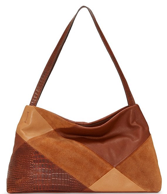 Lucky Brand Jema Leather Patchwork Shoulder Bag | Dillard's