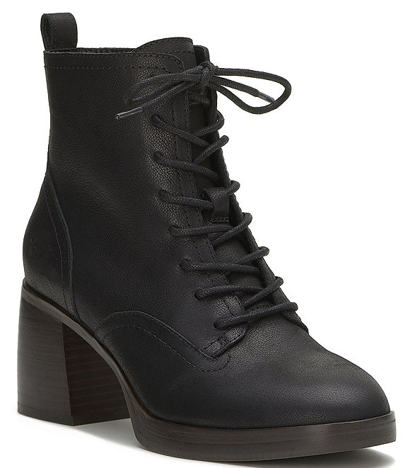 Buckle Lace Up Booties (Black) – Megoosta Fashion