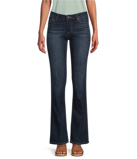 Capreze Women Buttoned Bootcut Jeans Casual Flare Denim Pants Bell Bottom  Jeans with Pockets Light Blue 3XL - Walmart.com
