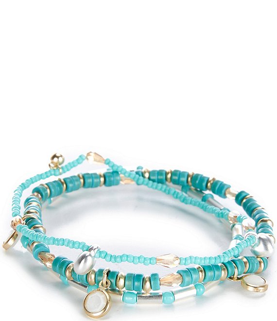 Lucky Brand | Jewelry | Lucky Brand Turquoise Petals Bracelet Nib | Poshmark