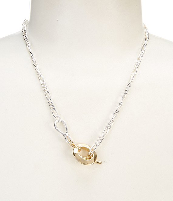14K Two-Tone Gold 2.7mm Fancy Ice Chain Necklace – Carroll's