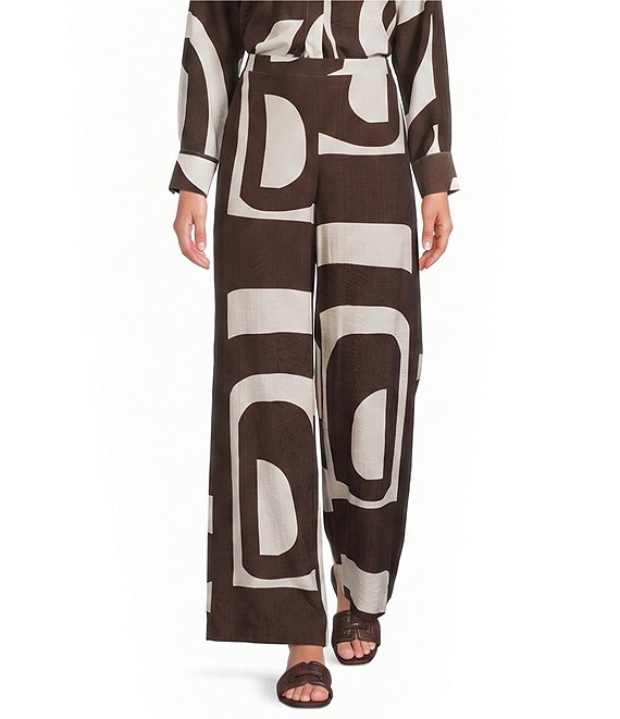 『Lucy』 Lucy Paris Rue Printed Flare Leg Coordinating Pants | Dillard's
