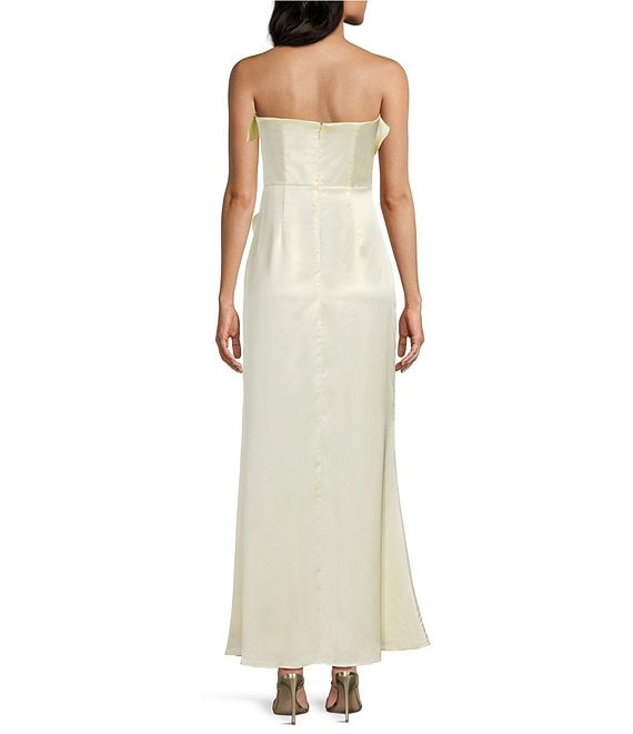 yellow linen midi dress Katherine Linen-Blend Halter Midi Dress