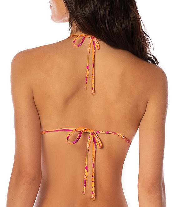 Maaji Balmy Reversible Aloha Dream Triangle Halter Swim Top