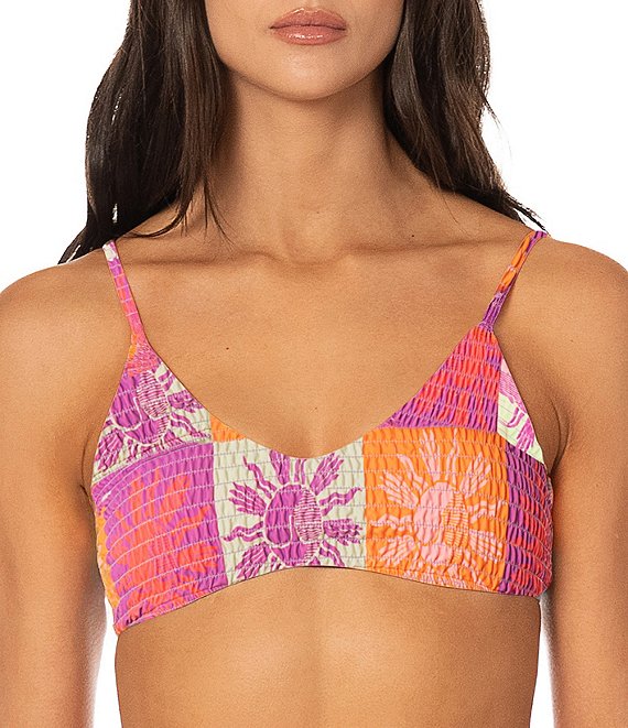Maaji Liberties Patch Play Reversible Bralette Swim Top