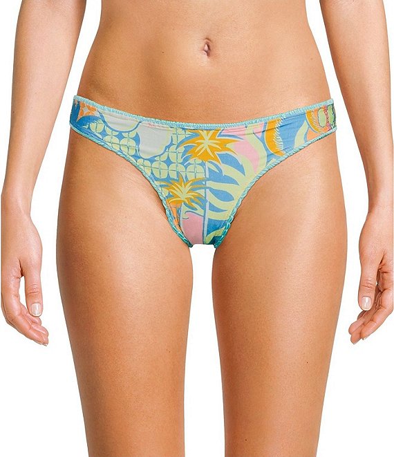 Maaji Ocean Drift Flirt Reversible Smocked Swim Bottom