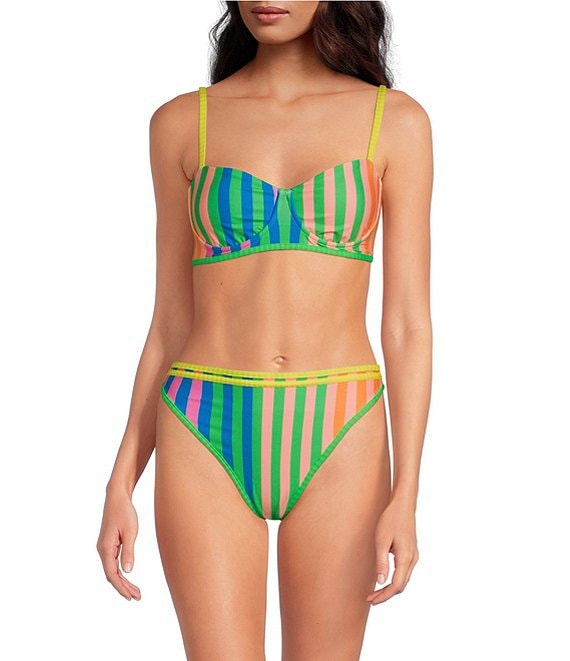 Maaji Violeta Striped Mule Reversible Unmolded Underwire Maaji Violeta Striped Mule Reversible Unmolded Underwire