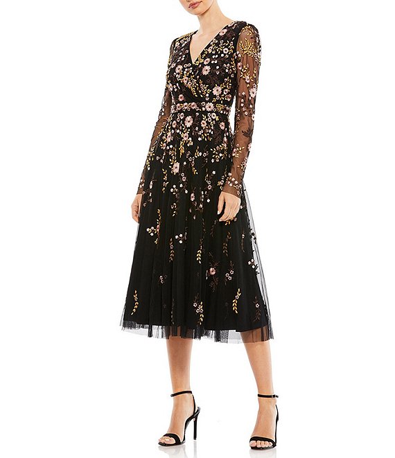 plusS Black Floral Printed Maxi Dress – pluss.in