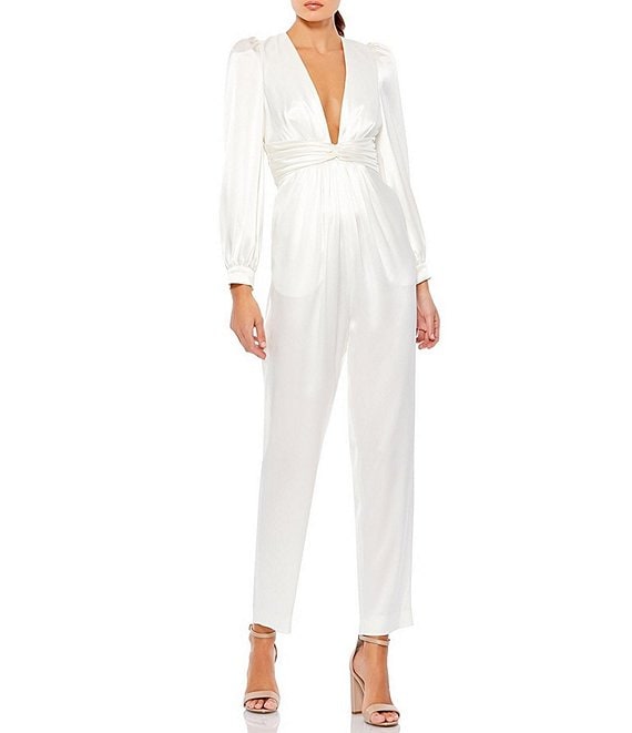 Dillards hot sale white jumpsuit