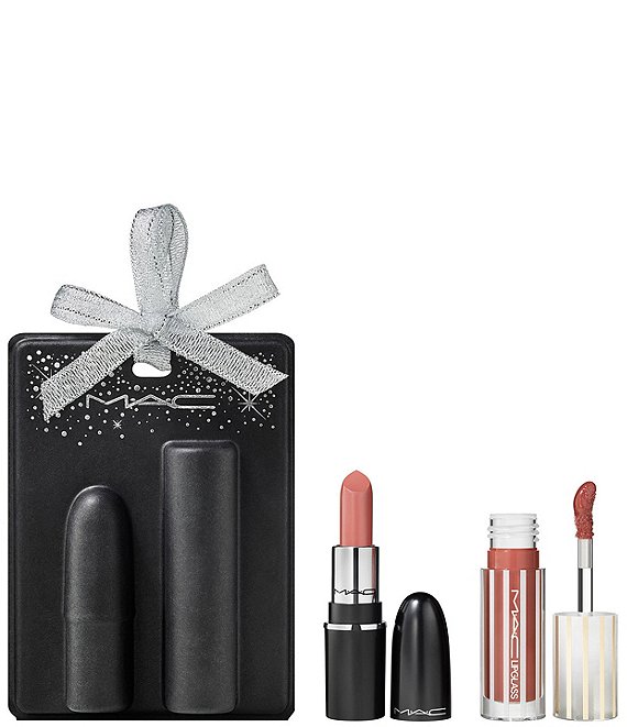 MAC Mini Nudes Lip Combo Holiday 2-Piece Gift Set