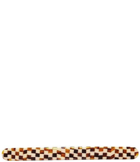 MACHETE Slim Paris Tortoise Checked Hair Barrette