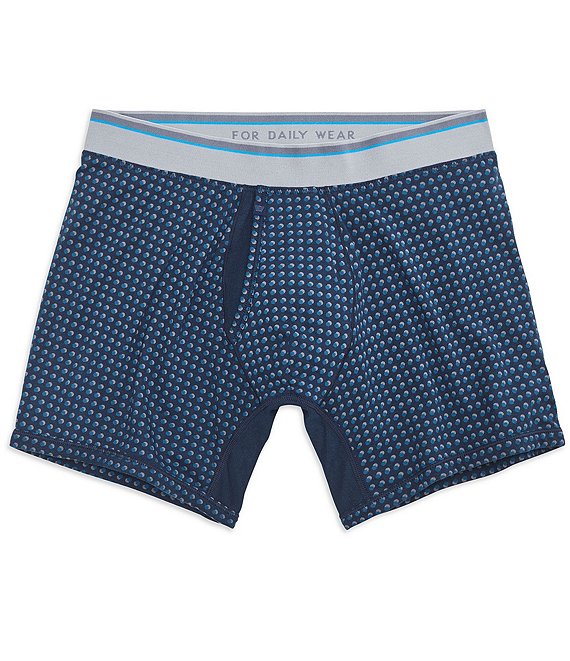 Color:True Navy/Lake - Image 1 - 18-Hour Printed Jersey Boxer Briefs