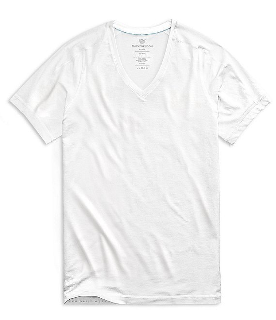 Color:Bright White - Image 1 - Short-Sleeve V-Neck 18-Hour Jersey Tee