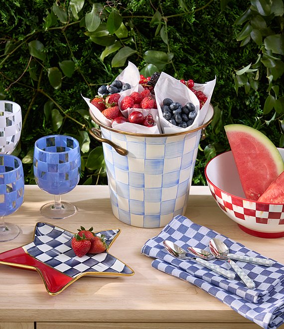 MacKenzie-Childs Check Wine Cooler | Dillard's