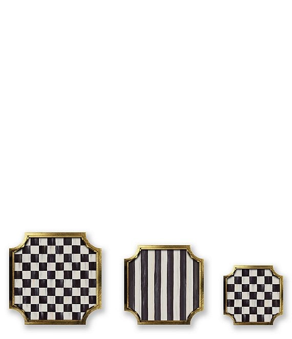 MacKenzie-Childs Courtly Stackable Trinket Trays, Set of 3