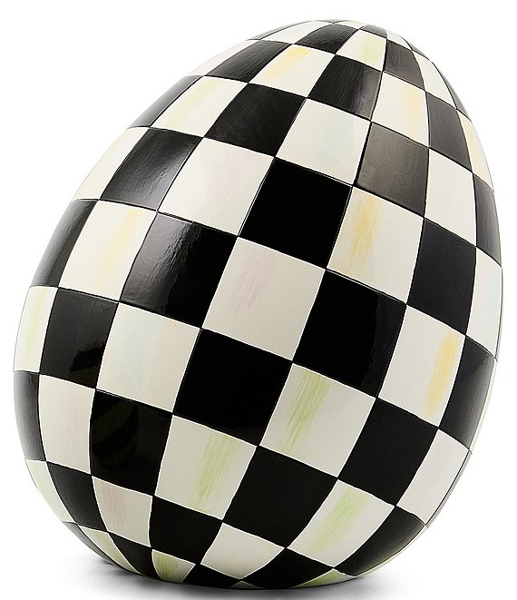 MacKenzie-Childs Easter Collection Check Small Egg