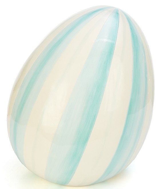 MacKenzie-Childs Easter Collection Stripe Medium Egg Figurine